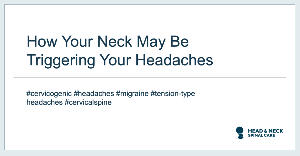 cervicogenic headaches